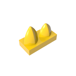 GDS-1271 - Plate 1 x 2 Special with Two Vertical Teeth