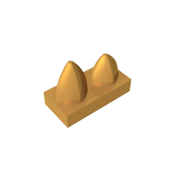 GDS-1271 - Plate 1 x 2 Special with Two Vertical Teeth