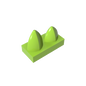 GDS-1271 - Plate 1 x 2 Special with Two Vertical Teeth