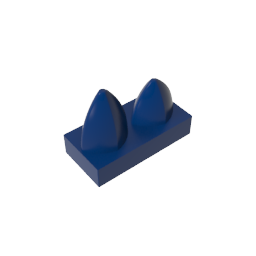 GDS-1271 - Plate 1 x 2 Special with Two Vertical Teeth