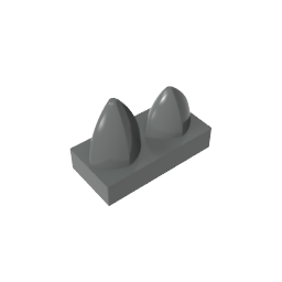 GDS-1271 - Plate 1 x 2 Special with Two Vertical Teeth