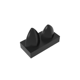 GDS-1271 - Plate 1 x 2 Special with Two Vertical Teeth