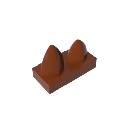 GDS-1271 - Plate 1 x 2 Special with Two Vertical Teeth