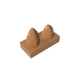 GDS-1271 - Plate 1 x 2 Special with Two Vertical Teeth
