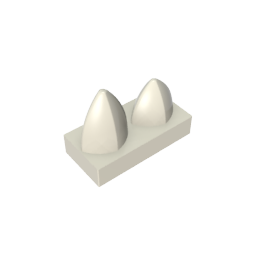 GDS-1271 - Plate 1 x 2 Special with Two Vertical Teeth