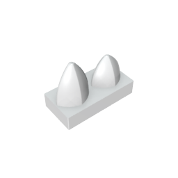 GDS-1271 - Plate 1 x 2 Special with Two Vertical Teeth