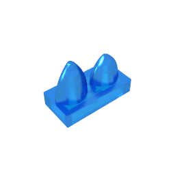 GDS-1271 - Plate 1 x 2 Special with Two Vertical Teeth