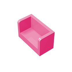 GDS-1272 - Panel 1 x 2 x 1 with Rounded Corners and 2 Sides