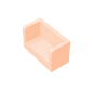 GDS-1272 - Panel 1 x 2 x 1 with Rounded Corners and 2 Sides