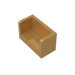 GDS-1272 - Panel 1 x 2 x 1 with Rounded Corners and 2 Sides