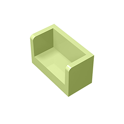 GDS-1272 - Panel 1 x 2 x 1 with Rounded Corners and 2 Sides