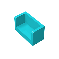 GDS-1272 - Panel 1 x 2 x 1 with Rounded Corners and 2 Sides