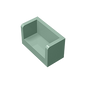 GDS-1272 - Panel 1 x 2 x 1 with Rounded Corners and 2 Sides