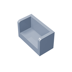 GDS-1272 - Panel 1 x 2 x 1 with Rounded Corners and 2 Sides