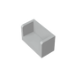 GDS-1272 - Panel 1 x 2 x 1 with Rounded Corners and 2 Sides