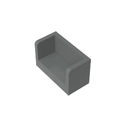 GDS-1272 - Panel 1 x 2 x 1 with Rounded Corners and 2 Sides