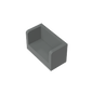 GDS-1272 - Panel 1 x 2 x 1 with Rounded Corners and 2 Sides
