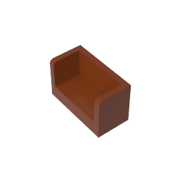 GDS-1272 - Panel 1 x 2 x 1 with Rounded Corners and 2 Sides