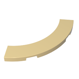GDS-1276 - Tile 4 x 4 Curved, Macaroni