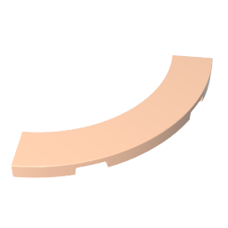 GDS-1276 - Tile 4 x 4 Curved, Macaroni