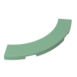 GDS-1276 - Tile 4 x 4 Curved, Macaroni