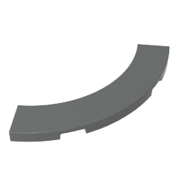 GDS-1276 - Tile 4 x 4 Curved, Macaroni