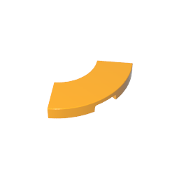 GDS-1277 - Tile 2 x 2 Curved, Macaroni