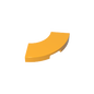 GDS-1277 - Tile 2 x 2 Curved, Macaroni
