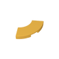 GDS-1277 - Tile 2 x 2 Curved, Macaroni
