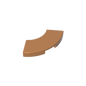 GDS-1277 - Tile 2 x 2 Curved, Macaroni