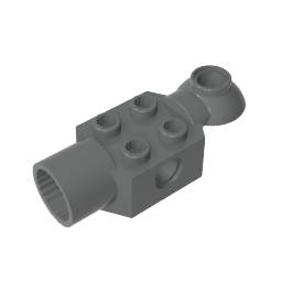 GDS-1286 - Technic Brick Special 2 x 2 with Pin Hole, Rotation Joint Ball Half [Horizontal Top], Rotation Joint Socket