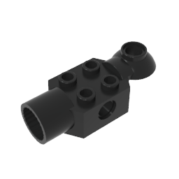 GDS-1286 - Technic Brick Special 2 x 2 with Pin Hole, Rotation Joint Ball Half [Horizontal Top], Rotation Joint Socket