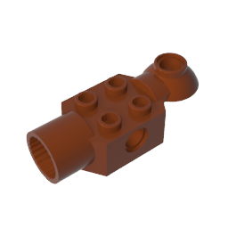 GDS-1286 - Technic Brick Special 2 x 2 with Pin Hole, Rotation Joint Ball Half [Horizontal Top], Rotation Joint Socket