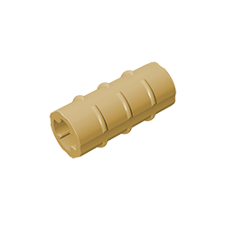 GDS-1287 - Technic Axle Connector Ridged [with x Hole x Orientation]