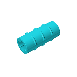 GDS-1287 - Technic Axle Connector Ridged [with x Hole x Orientation]