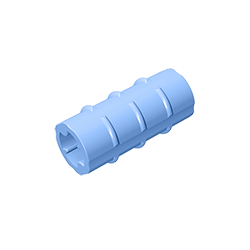 GDS-1287 - Technic Axle Connector Ridged [with x Hole x Orientation]