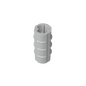 GDS-1287 - Technic Axle Connector Ridged [with x Hole x Orientation]