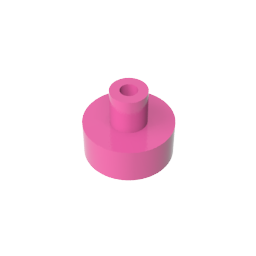 GDS-1291 - Tile Round 1 x 1 with Hollow Bar
