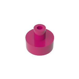 GDS-1291 - Tile Round 1 x 1 with Hollow Bar