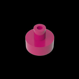 GDS-1291 - Tile Round 1 x 1 with Hollow Bar