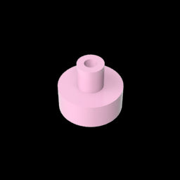 GDS-1291 - Tile Round 1 x 1 with Hollow Bar