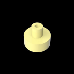 GDS-1291 - Tile Round 1 x 1 with Hollow Bar