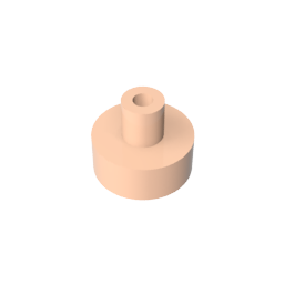 GDS-1291 - Tile Round 1 x 1 with Hollow Bar