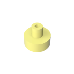 GDS-1291 - Tile Round 1 x 1 with Hollow Bar