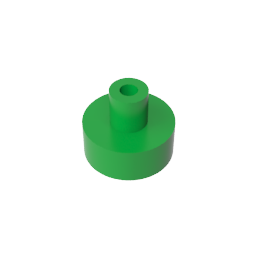 GDS-1291 - Tile Round 1 x 1 with Hollow Bar