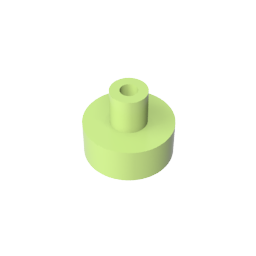 GDS-1291 - Tile Round 1 x 1 with Hollow Bar