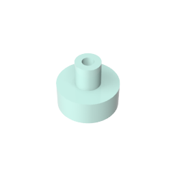 GDS-1291 - Tile Round 1 x 1 with Hollow Bar