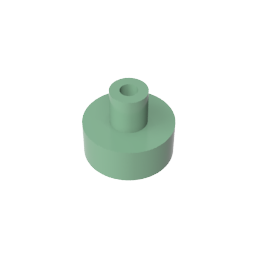 GDS-1291 - Tile Round 1 x 1 with Hollow Bar