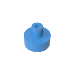 GDS-1291 - Tile Round 1 x 1 with Hollow Bar