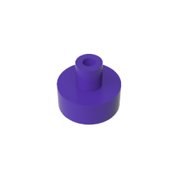 GDS-1291 - Tile Round 1 x 1 with Hollow Bar